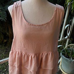Pink Tiered Babydoll Top